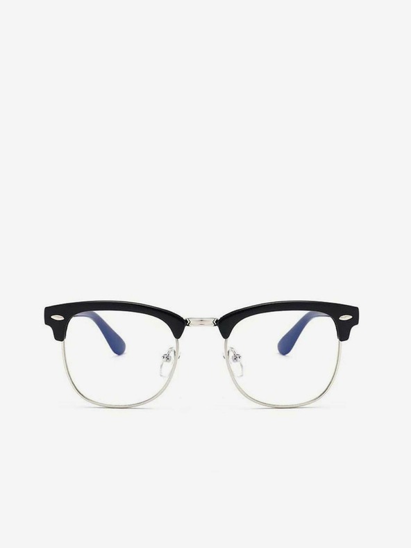 VEYREY VeyRey Blue Light Blocking Glasses Semi-Framed Gadson Black