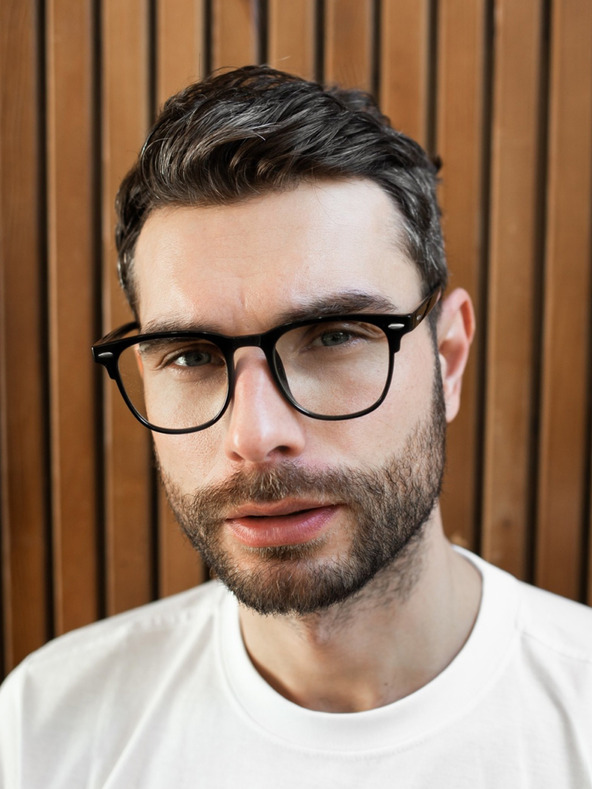 VEYREY VeyRey Okuliare blokujúce modré svetlo Square Yngve Black