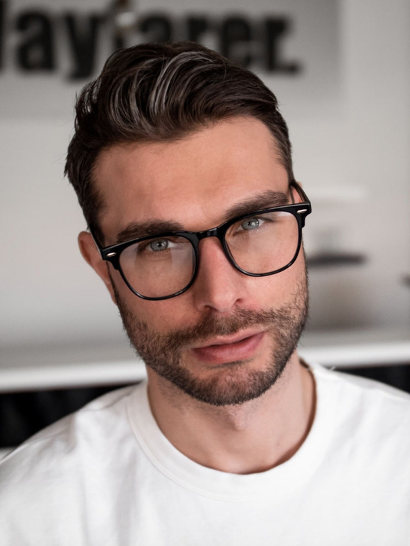 VEYREY VeyRey Okuliare blokujúce modré svetlo Square Yngve Black