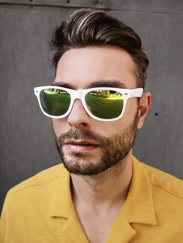 VEYREY VeyRey Slnečné okuliare Nerd Zrkadlové zlaté Okuliare