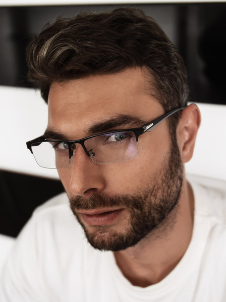 VEYREY VeyRey Okuliare blokujúce modré svetlo Square Sture Black