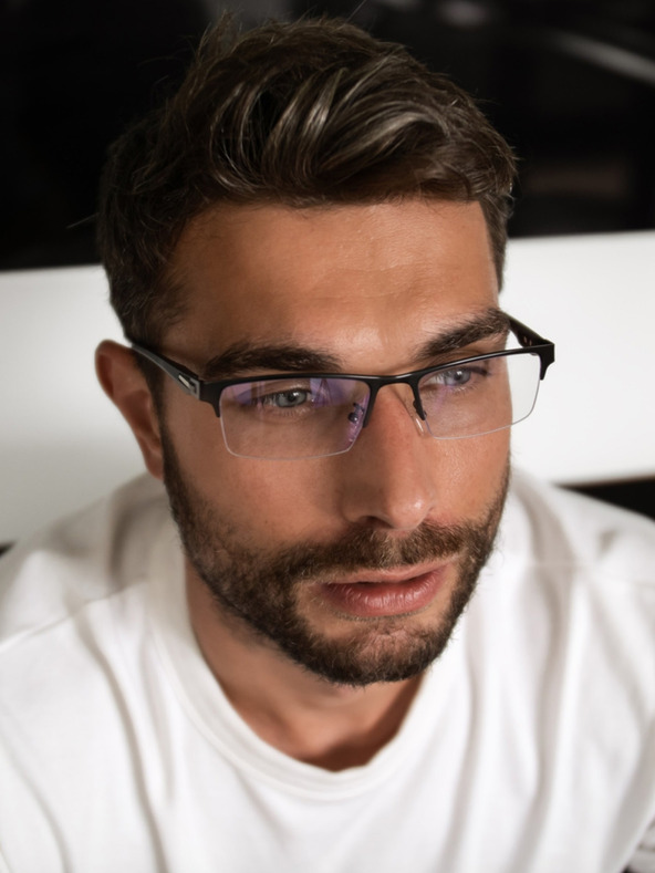 VEYREY VeyRey Okuliare blokujúce modré svetlo Square Sture Black