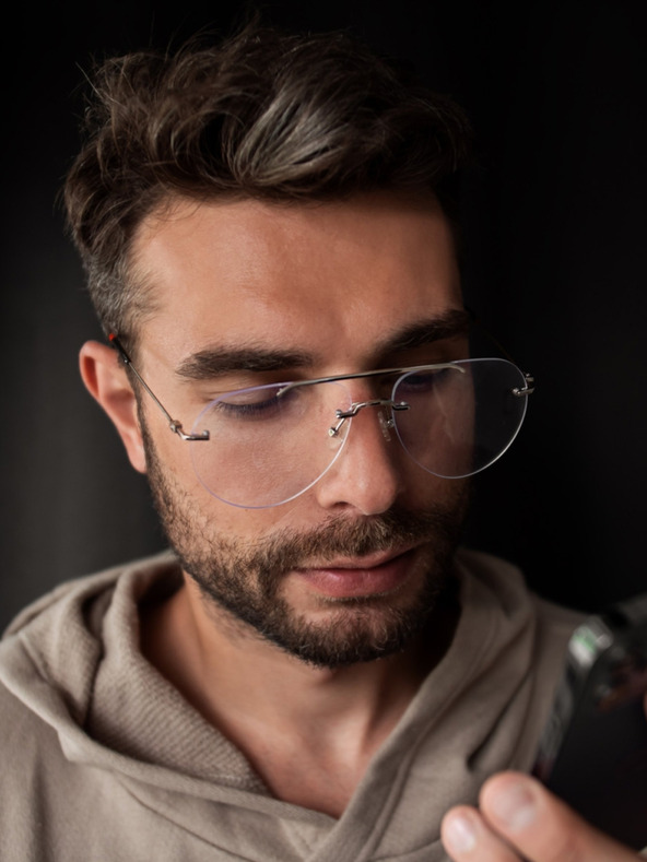 VEYREY Čierne VeyRey Dag Okuliare blokujúce modré svetlo