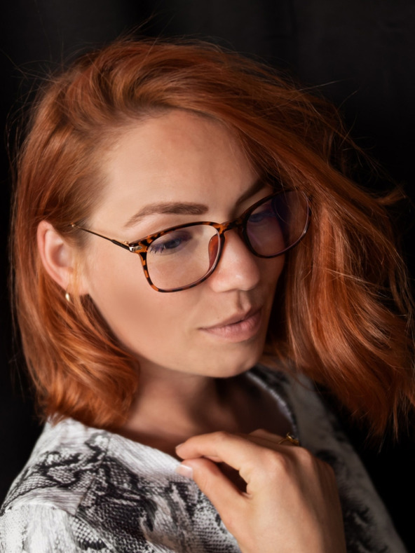 VEYREY VeyRey Okuliare blokujúce modré svetlo štvorcové Orvar hnedé