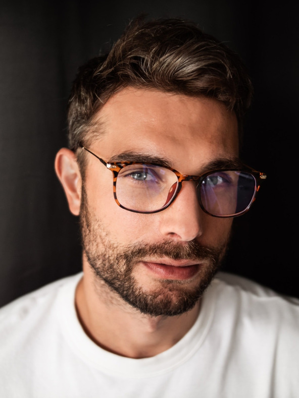 VEYREY VeyRey Okuliare blokujúce modré svetlo štvorcové Orvar hnedé