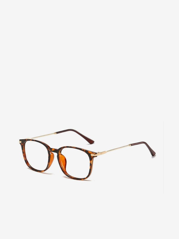 VEYREY VeyRey Okuliare blokujúce modré svetlo štvorcové Orvar hnedé