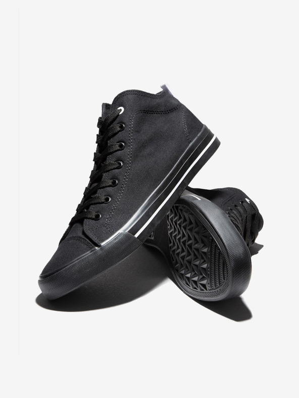 Ombre Clothing Čierne pánske tenisky Ombre oblečenie