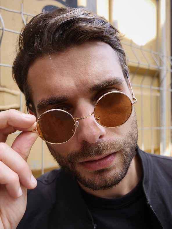 VEYREY Hnedé slnečné okuliare VeyRey Braam