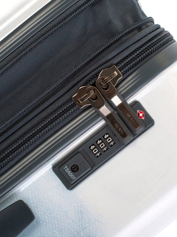 Heys Bielo-modrý cestovný kufor Heys Tie-Dye Blue S