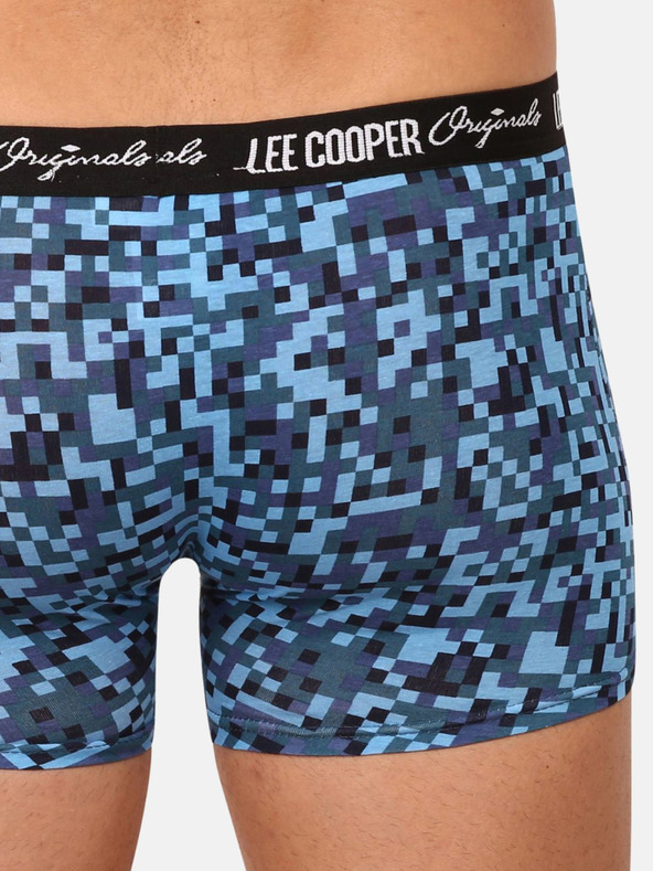 Lee Cooper Súprava troch pánskych boxeriek v modrej, fialovej a červenej farbe Lee Cooper