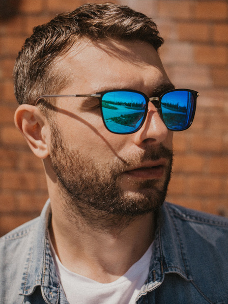 VEYREY Strieborné unisex polarizačné slnečné okuliare Veyrey Tickles