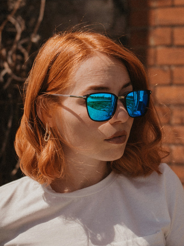 VEYREY Strieborné unisex polarizačné slnečné okuliare Veyrey Tickles