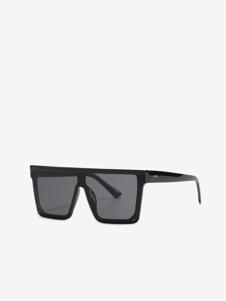 VEYREY Čierne unisex slnečné okuliare VeyRey Oversize Pholitu