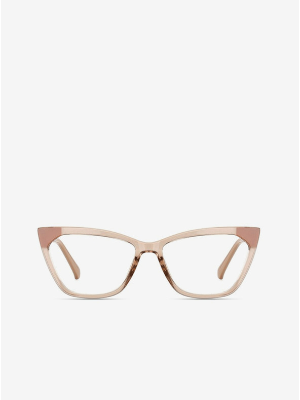 VEYREY Béžové dámske slnečné okuliare s blokovaním modrého svetla VeyRey Sarande