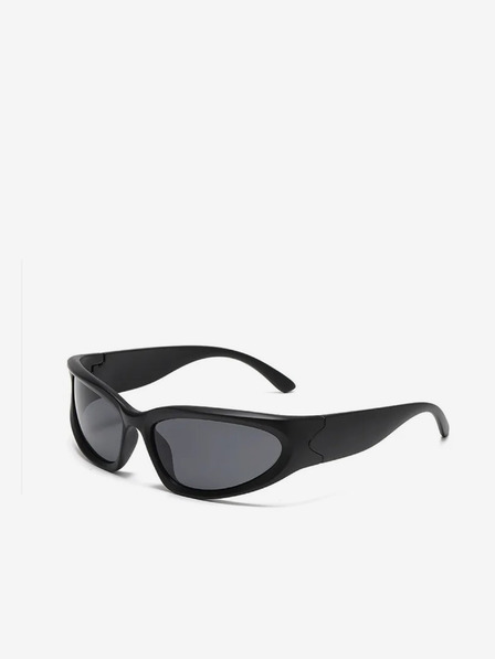VEYREY Čierne unisex športové slnečné okuliare VeyRey Steampunk Yolzalgil