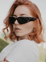 VEYREY Čierne unisex športové slnečné okuliare VeyRey Steampunk Yolzalgil