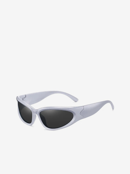 VEYREY Biele unisex slnečné okuliare VeyRey Steampunk Telos