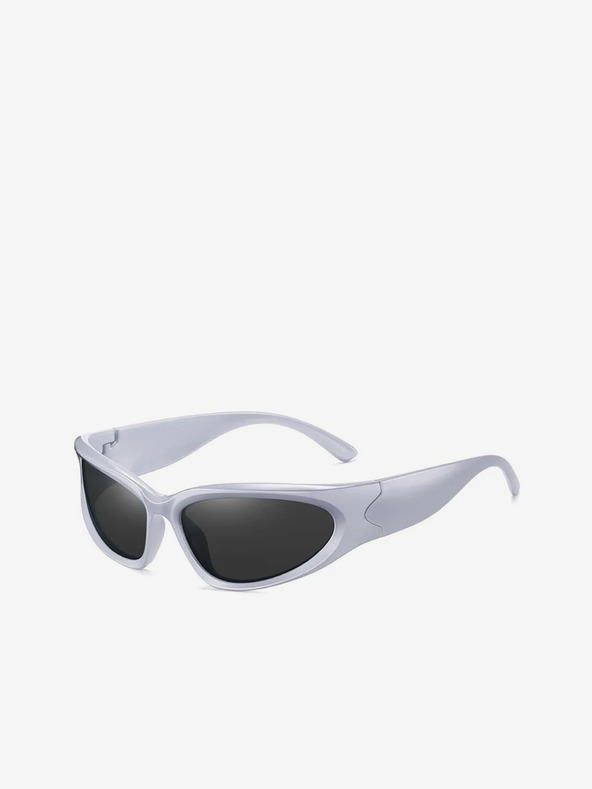 VEYREY Biele unisex slnečné okuliare VeyRey Steampunk Telos