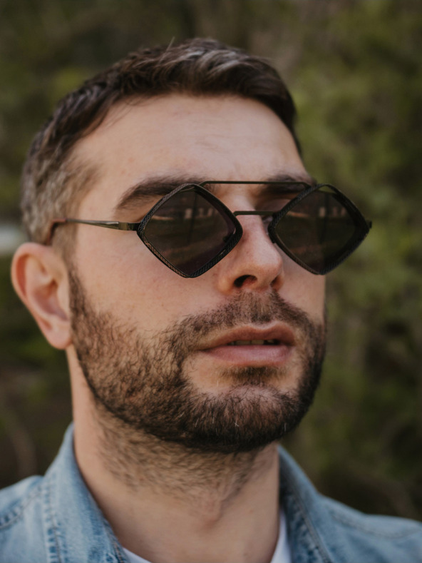 VEYREY Čierne unisex slnečné okuliare VeyRey Aeltimpion