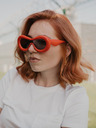 VEYREY Červené unisex slnečné okuliare VeyRey Sumphreon