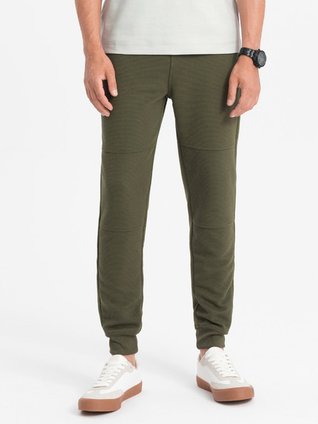 Ombre Clothing Khaki pánske tepláky Ombre Clothing Ottoman