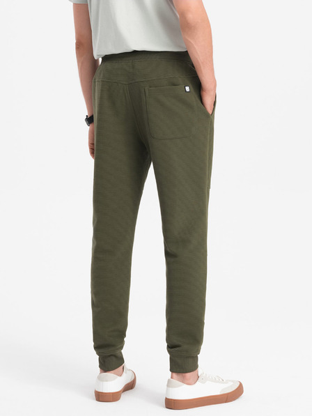 Ombre Clothing Khaki pánske tepláky Ombre Clothing Ottoman