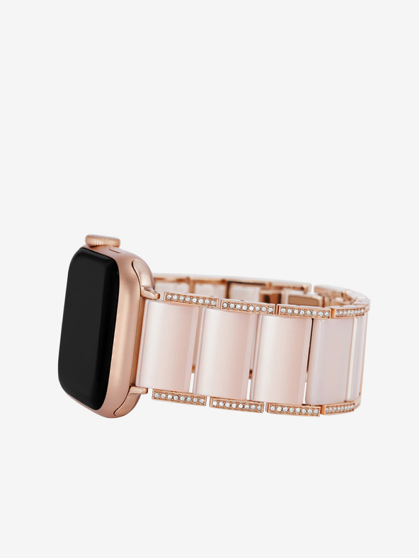 Anne Klein Remienok na hodinky Apple Watch so svetloružovými kryštálmi Anne Klein