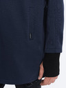 Ombre Clothing Tmavomodrá pánska mikina s kapucňou Ombre Clothing