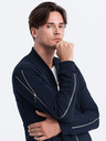 Ombre Clothing Tmavomodré pánske bombery Ombre Oblečenie AMSTERDAM