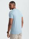 Ombre Clothing Svetlomodré pánske tričko s potlačou San Francisco Ombre Clothing