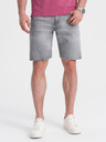Ombre Clothing Šedé pánske džínsové šortky Ombre Oblečenie
