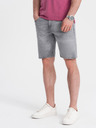 Ombre Clothing Šedé pánske džínsové šortky Ombre Oblečenie