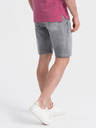 Ombre Clothing Šedé pánske džínsové šortky Ombre Oblečenie