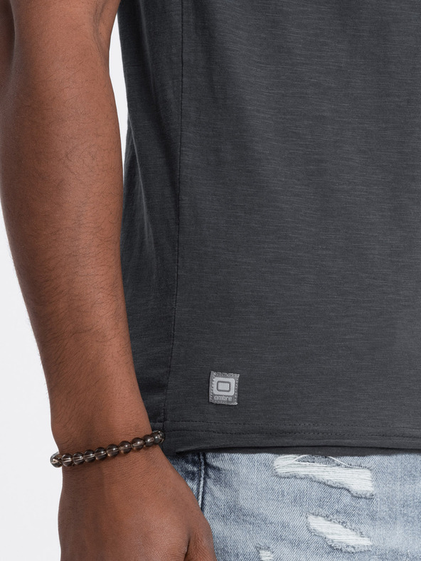 Ombre Clothing Šedé pánske tričko Ombre Oblečenie