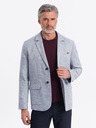 Ombre Clothing Svetlomodré pánske sako Ombre Clothing