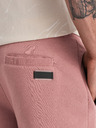 Ombre Clothing Ružové pánske základné teplákové šortky Ombre Clothing