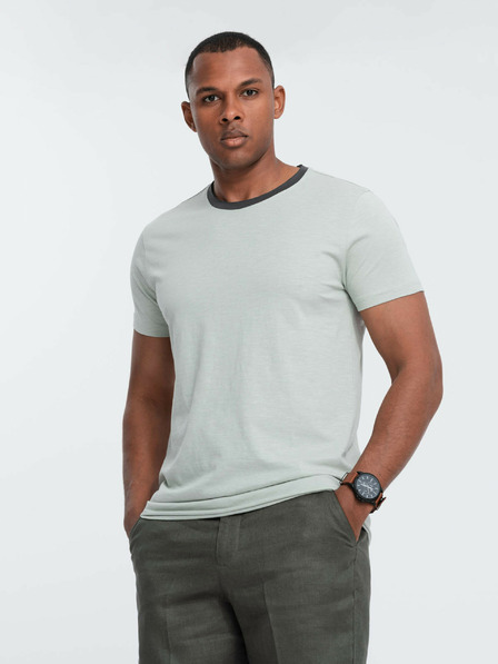 Ombre Clothing Šedé pánske tričko Ombre Oblečenie