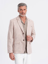Ombre Clothing Béžové pánske sako Ombre Clothing