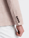 Ombre Clothing Béžové pánske sako Ombre Clothing
