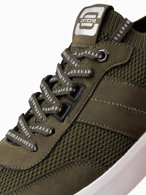 Ombre Clothing Zelené pánske tenisky Ombre Clothing