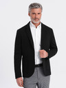 Ombre Clothing Čierne pánske sako s vreckami Ombre Clothing