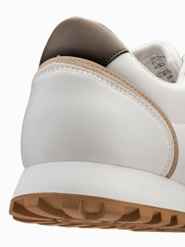 Ombre Clothing Béžovo-biele pánske tenisky Ombre Clothing