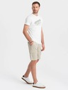 Ombre Clothing Béžové pánske Cargo šortky Ombre Oblečenie