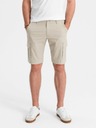 Ombre Clothing Béžové pánske Cargo šortky Ombre Oblečenie