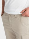 Ombre Clothing Béžové pánske Cargo šortky Ombre Oblečenie