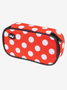 BAAGL  Červený školský peračník etue polka dots Baagl
