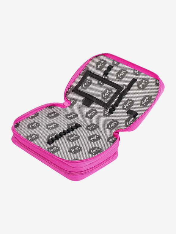 BAAGL  Ružový školský peračník dvojposchodový logo ružový Baagl