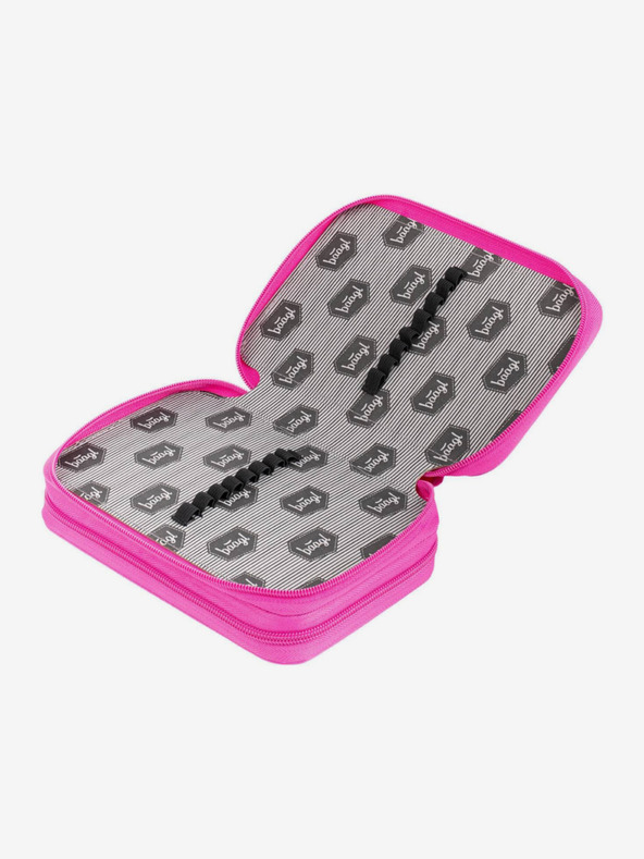 BAAGL  Ružový školský peračník dvojposchodový logo ružový Baagl