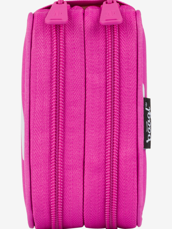 BAAGL  Ružový školský peračník dvojposchodový logo ružový Baagl