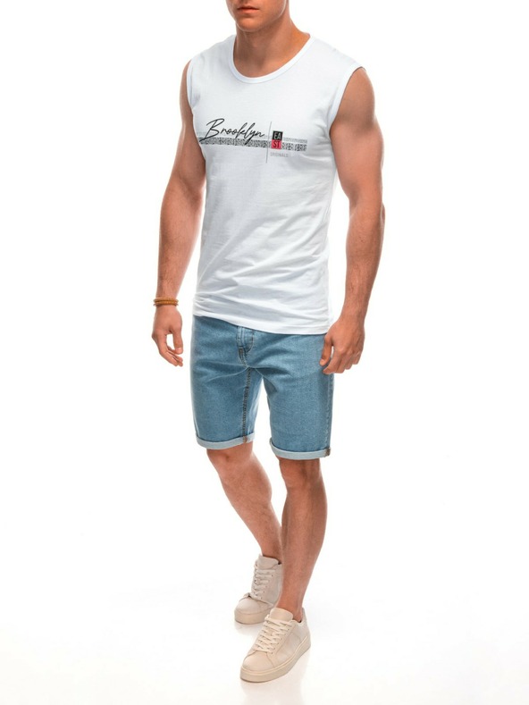 Edoti Pánske boxerky s potlačou - biele EDOTI